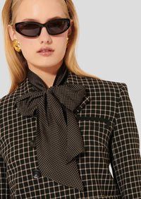 Vannie Black Plaid Jacket