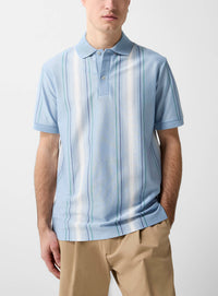 Vertical Stripe Polo