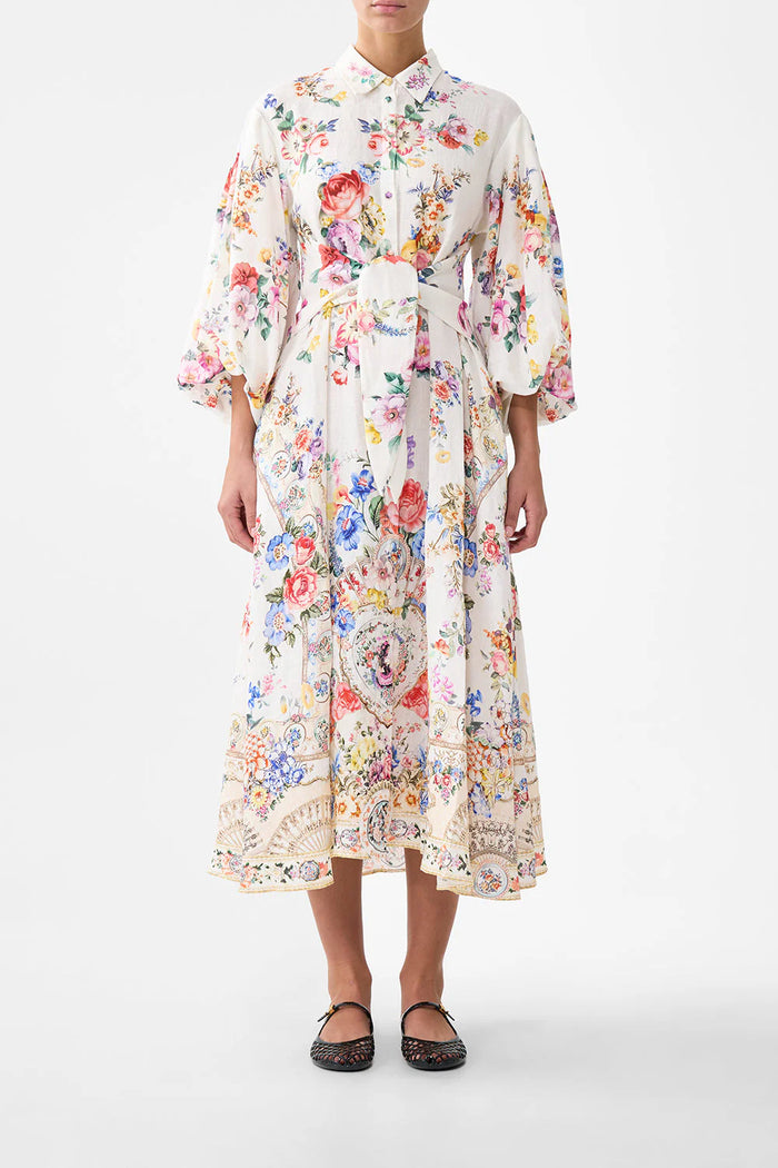 Waist Tie Shirt Dress