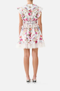 Waisted Short Ruffle Dress