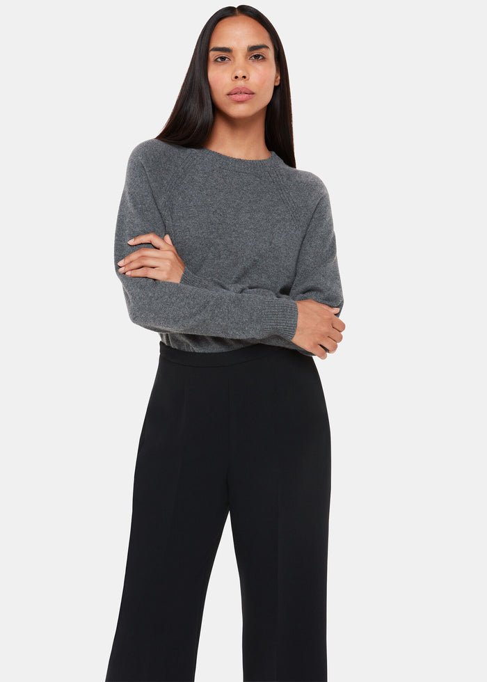 Wide Leg Cropped Trouser