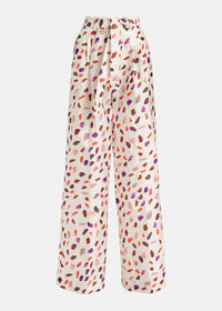 Wide Leg Pants with Abstract Print