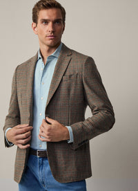 Wool Houndstooth Blazer