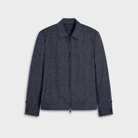 Wool Linen Hopsack Jacket