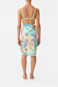 Woven Short Sarong with Tassels