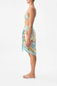 Woven Short Sarong with Tassels