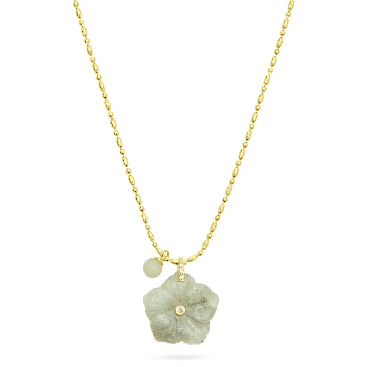 Flower Pendant Necklace/Lab