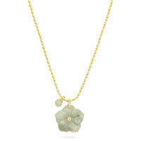 Flower Pendant Necklace/Lab