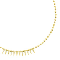 CZ Spike Drop Necklace