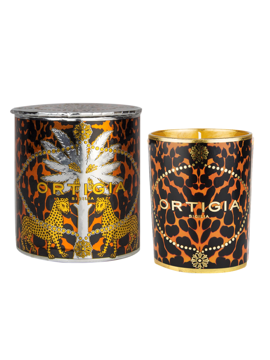Ambra Nera Decorated Candle sm