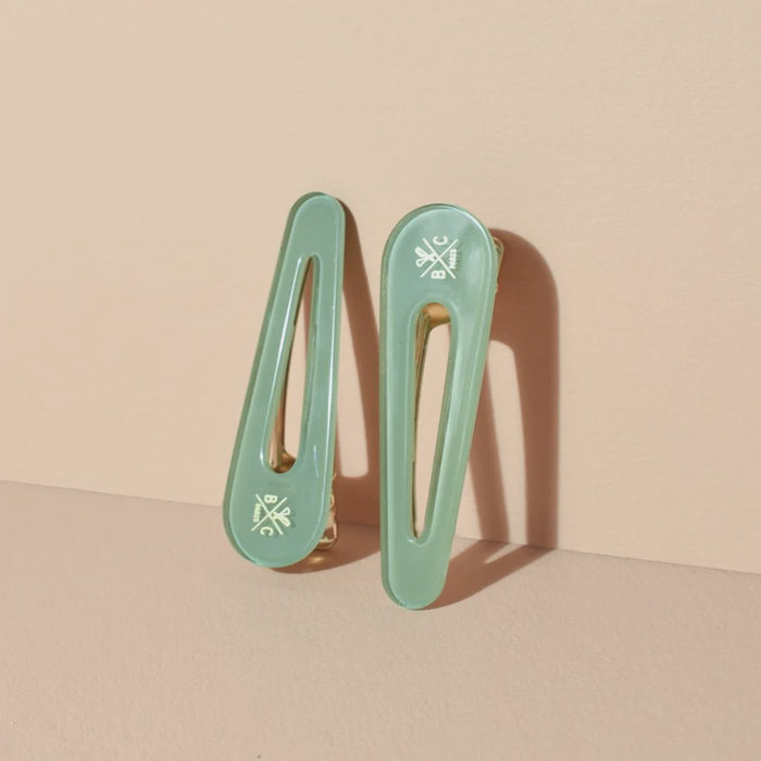 Water Green Barrettes