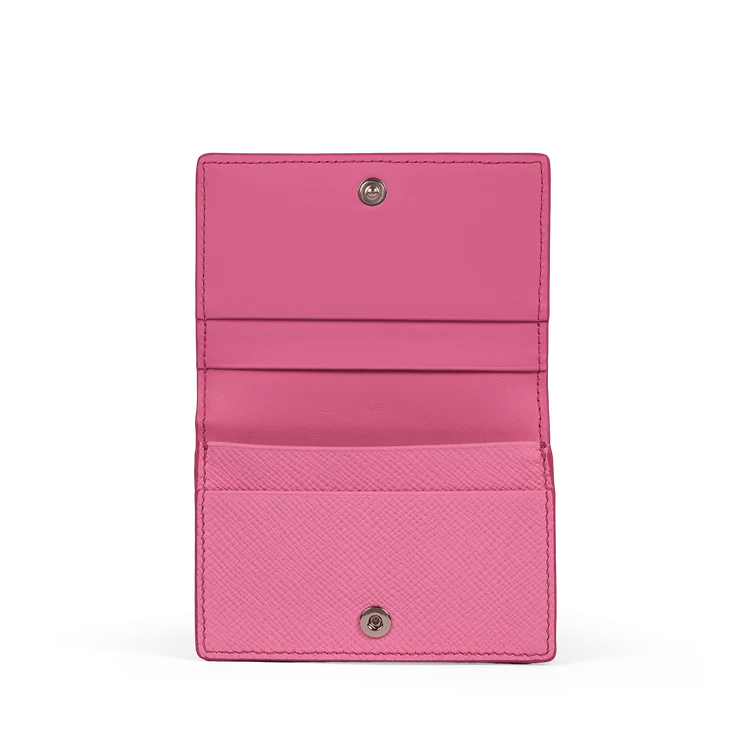 Folded Card Case with Snap Closure