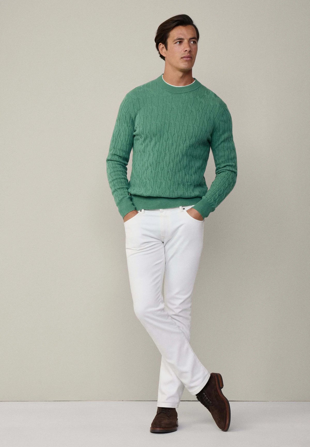 crew neck wool jumper