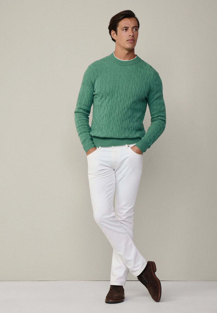 crew neck wool jumper