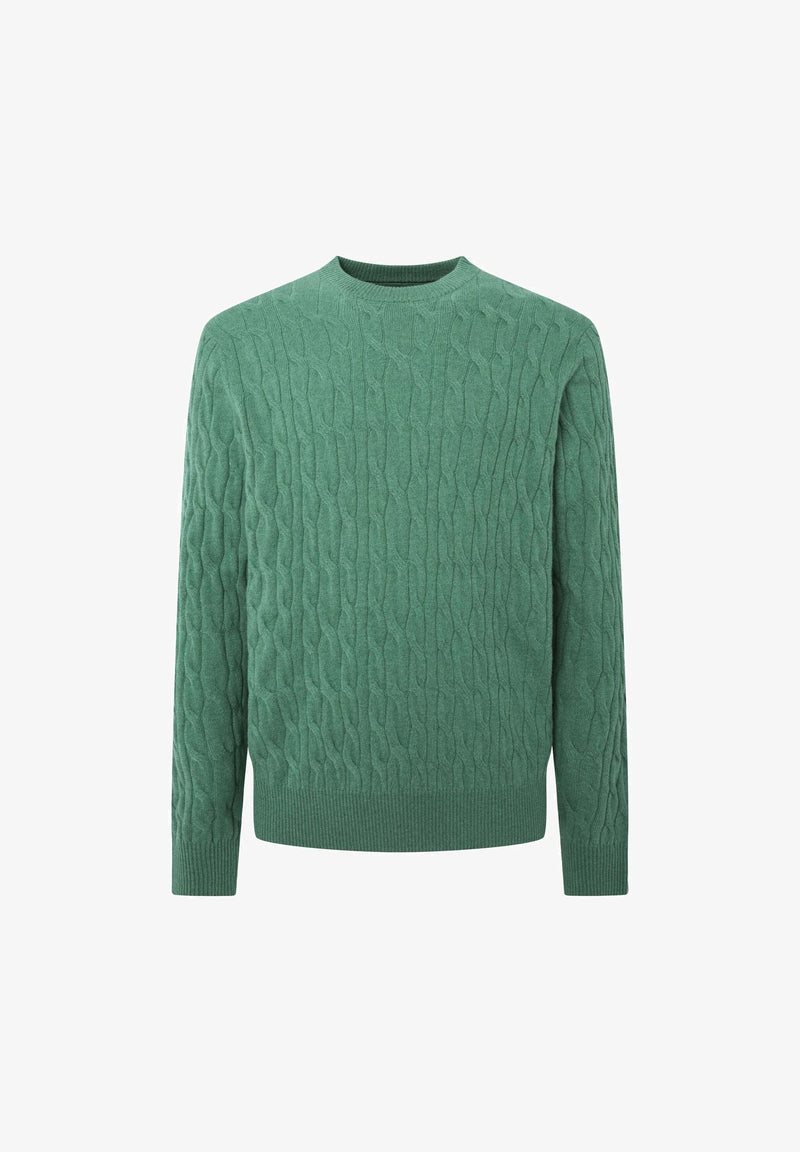 crew neck wool jumper