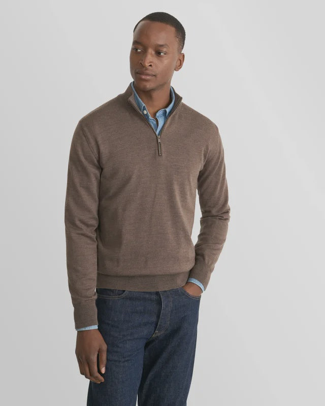 Merino Quarter Zip Sweater