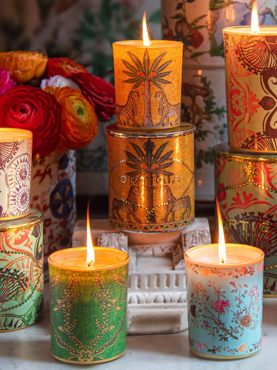 Ambra Nera Decorated Candle sm
