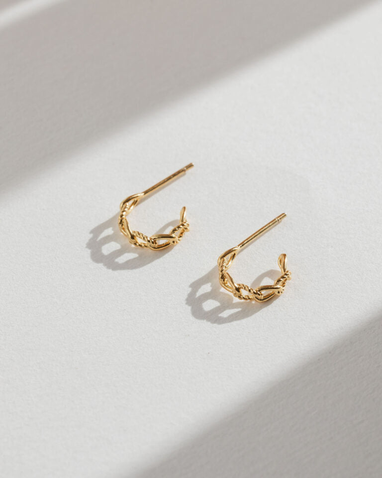 Gold Link Hoops