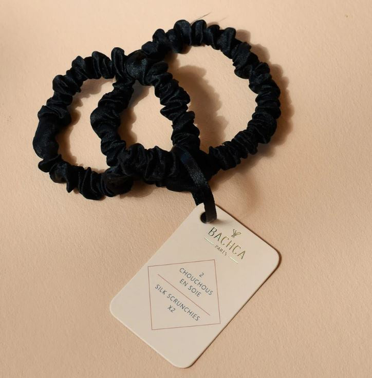 2 Silk Scrunchies
