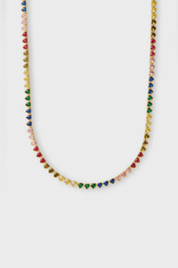 Rainbow Hearts Necklace