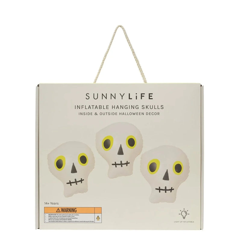 Inflatable Hanging Skulls Halloween Set