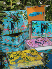 Tin Jungle 4 Glass Plates