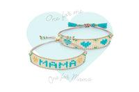 Mama Turquoise, Cream & Gold Bracelet