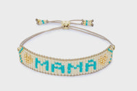 Mama Turquoise, Cream & Gold Bracelet