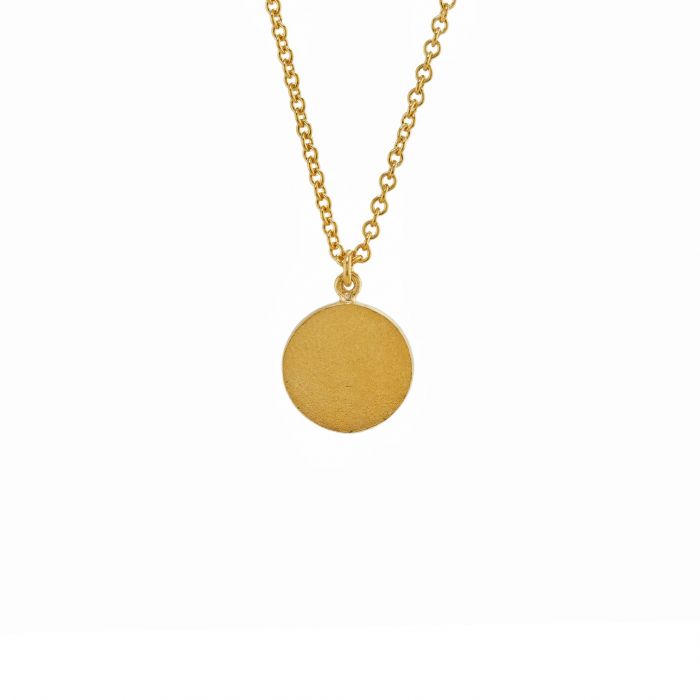 Iris Reversible Disc Green Necklace