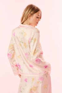 Renetta Satin Floral Top