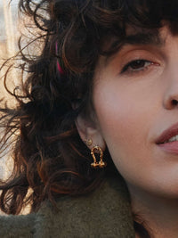 Aged Boatyard Link Stud Earrings