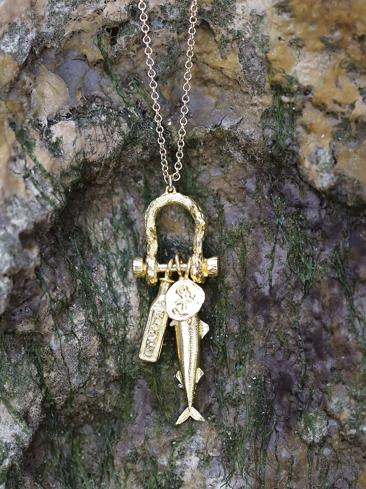 Mudlark Boatyard Link Charm Necklace