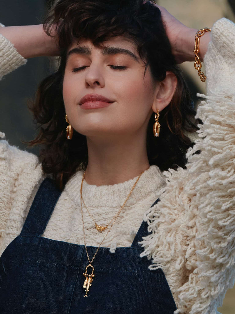 Mudlark Boatyard Link Charm Necklace