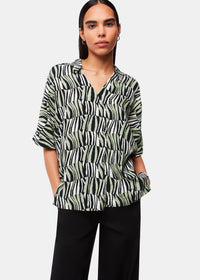 Checkerboard Tiger Boxy Shirt