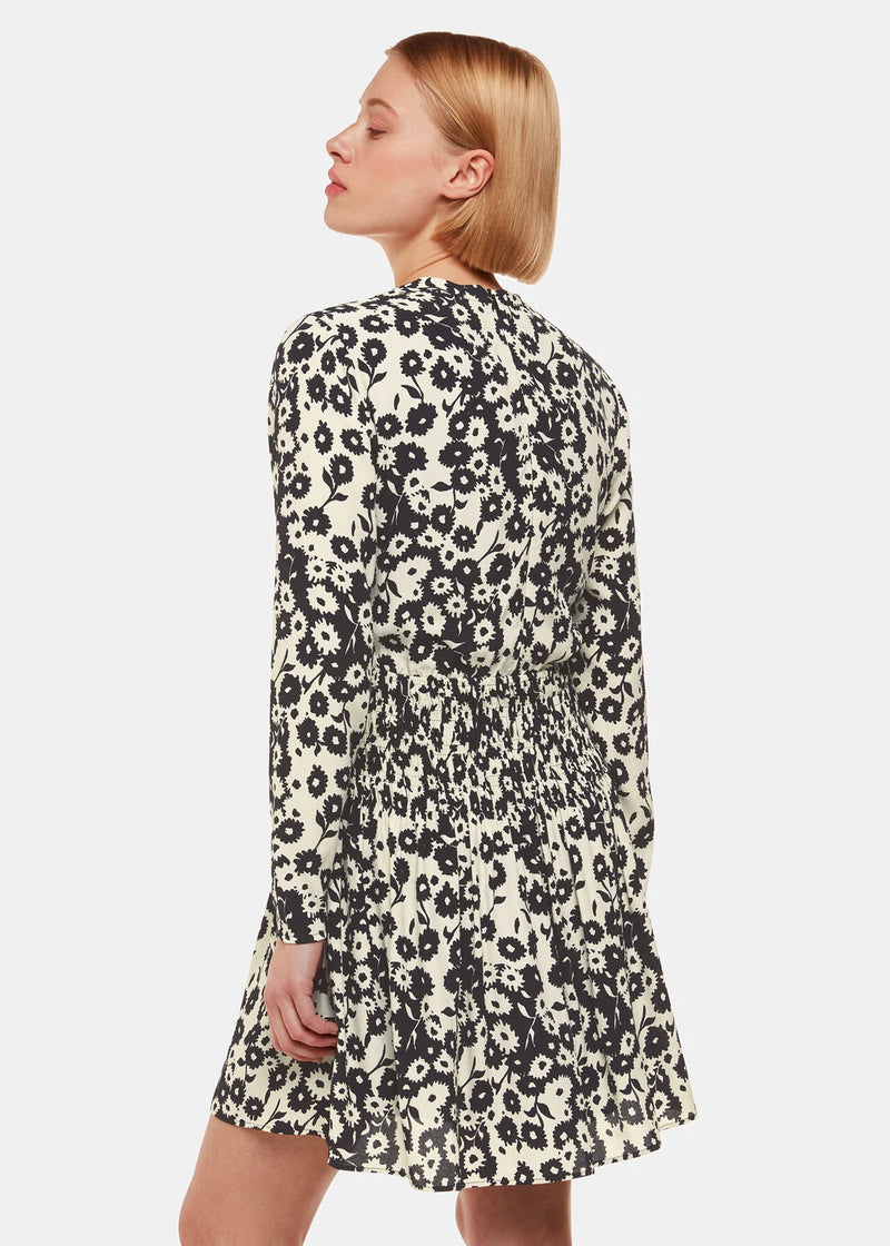 Riley Floral Shirred Dress