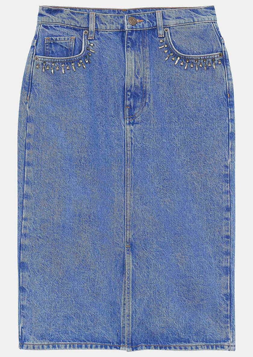 Jackie Blue Denim Skirt