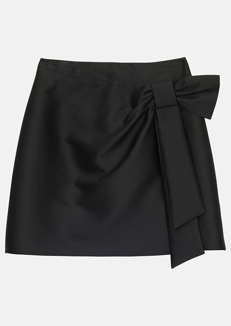 Jaba Black Satin Skirt