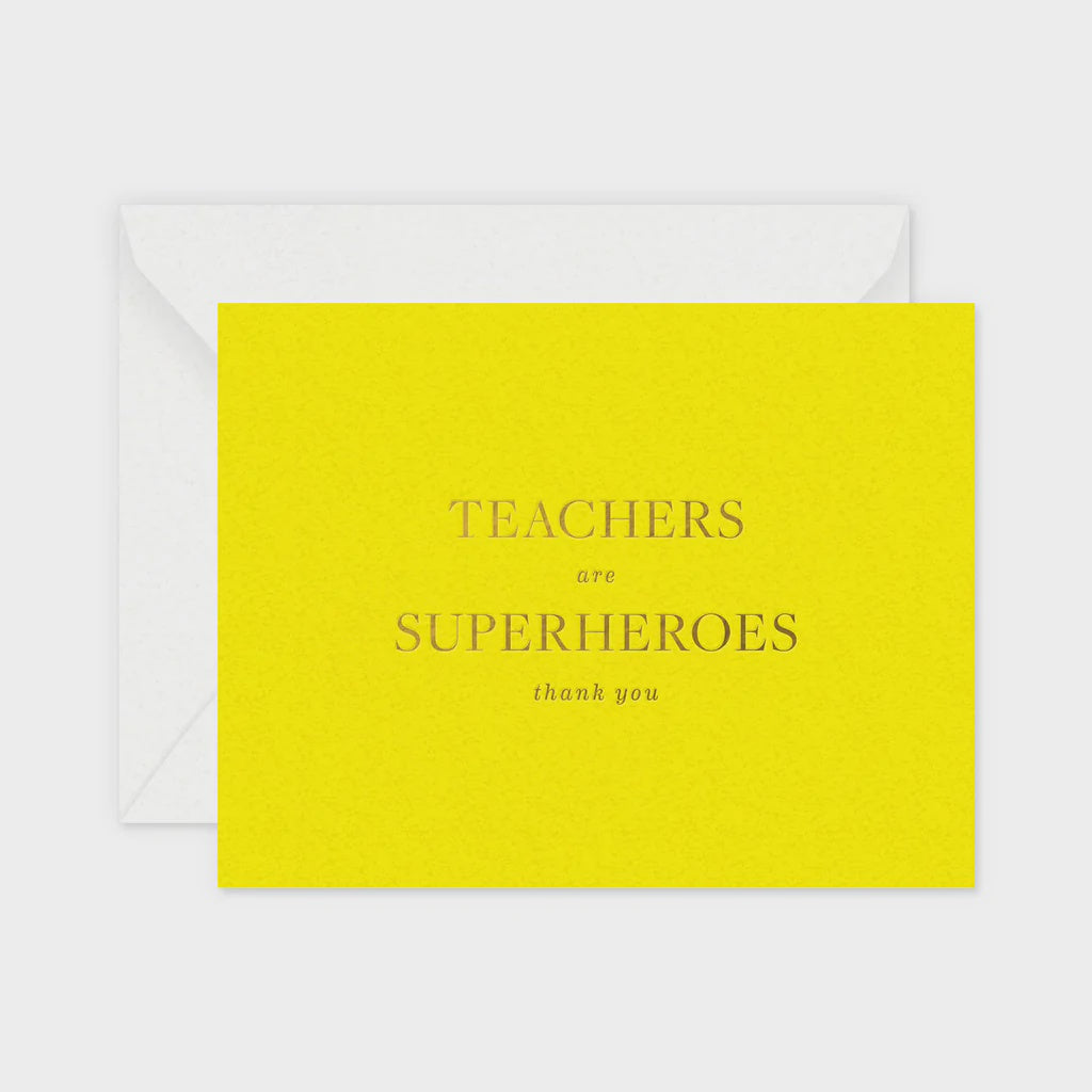 Teachers Are Superhero's Greeting Card-Single