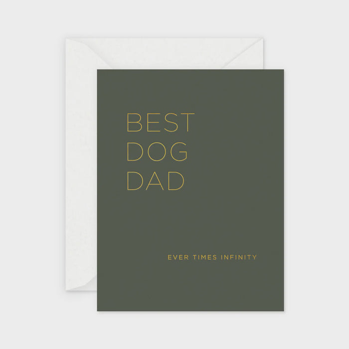 Dog Dad Greeting Card- Single Card