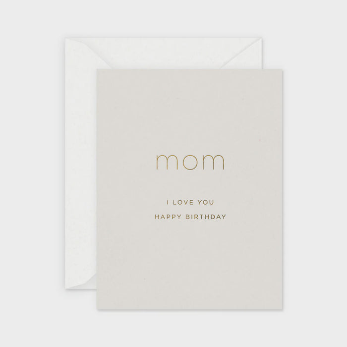 Mom Birthday Greetings Card - Single