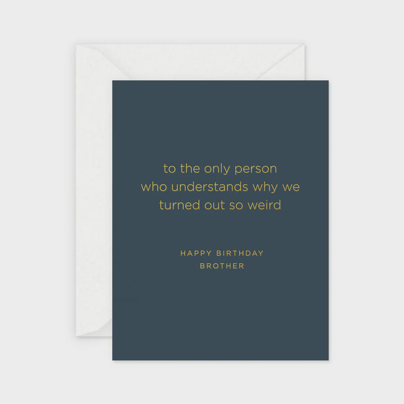 Brother Birthday Greeting Card- Single