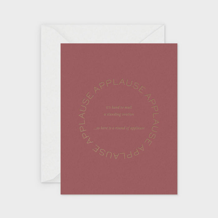 Round of Applause Greeting Card- Single