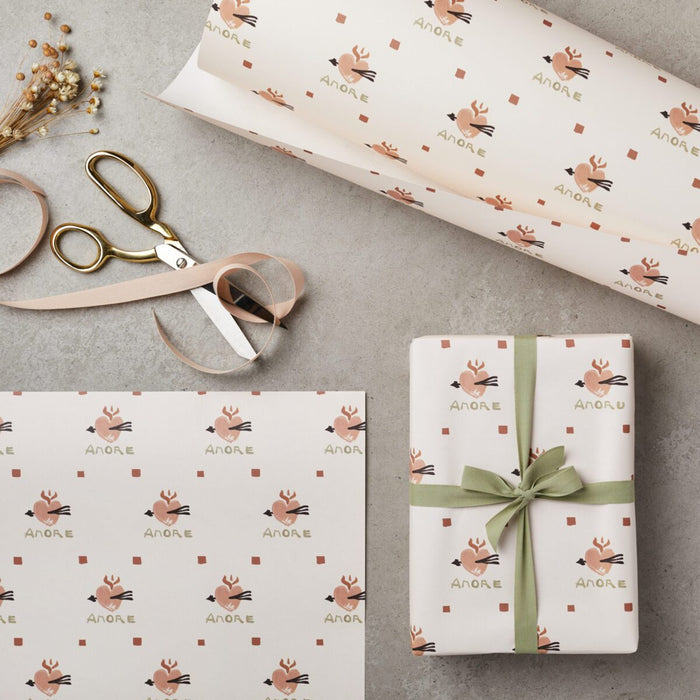 Heart Amore wrapping Paper