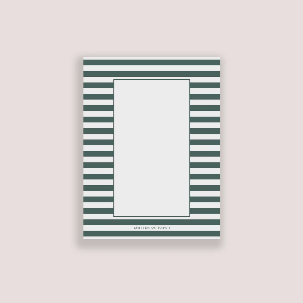 Green Stripe Chunky Notepad