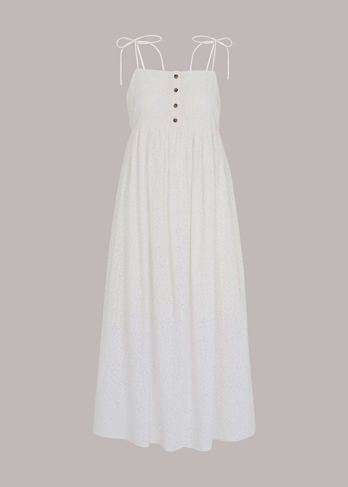 Mabel Broderi Midi Dress